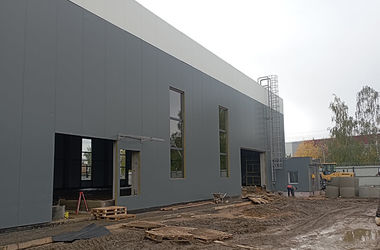 Монтаж сэндвич-панелей здания